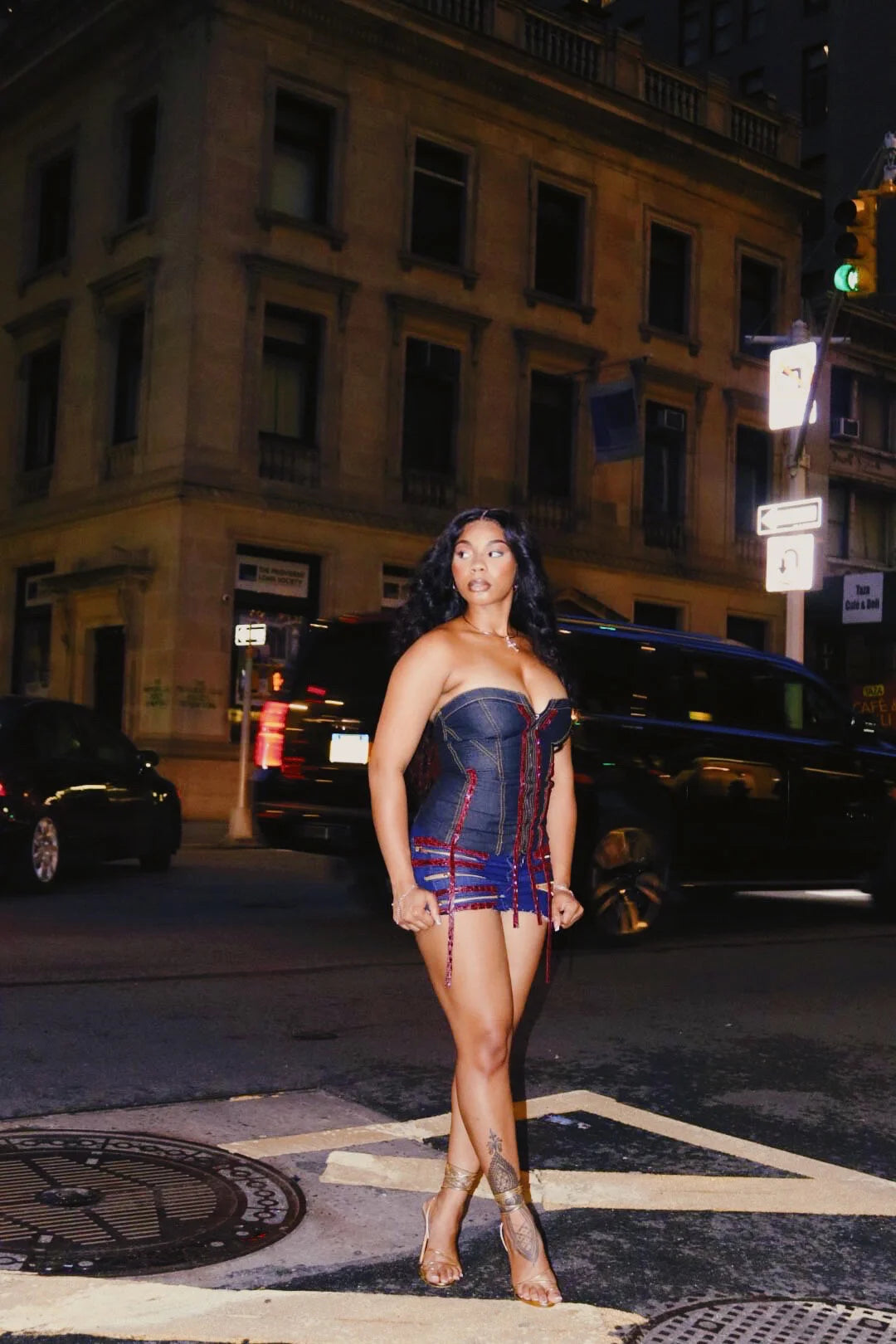 Wine Mini Skirt